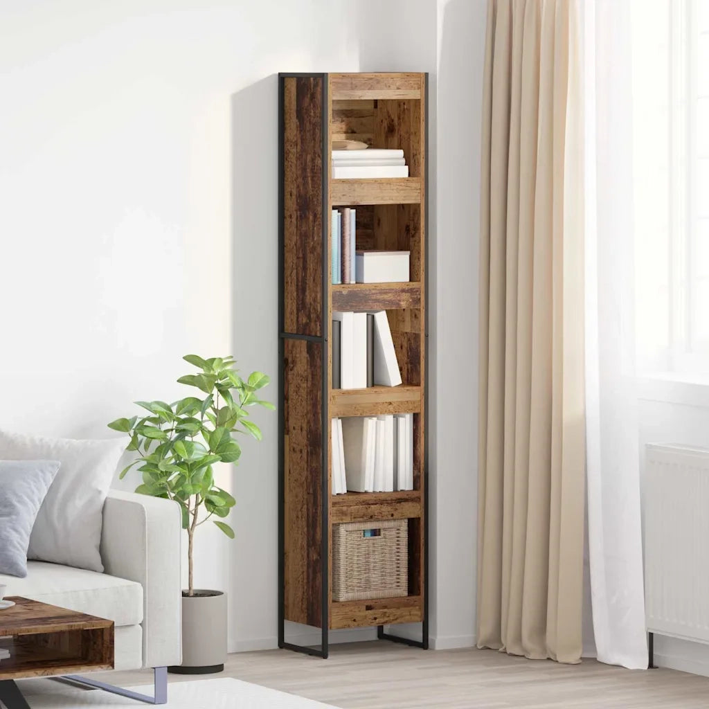 Armadio per Libri Legno vecchio 40 x 30 x 189,5 cm