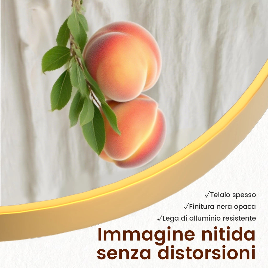 Specchio a figura intera 162 x 52 cm, specchio arcuato, specchio da terra con supporto, specchio arcuato a figura intera, oro, da terra o inclinabile