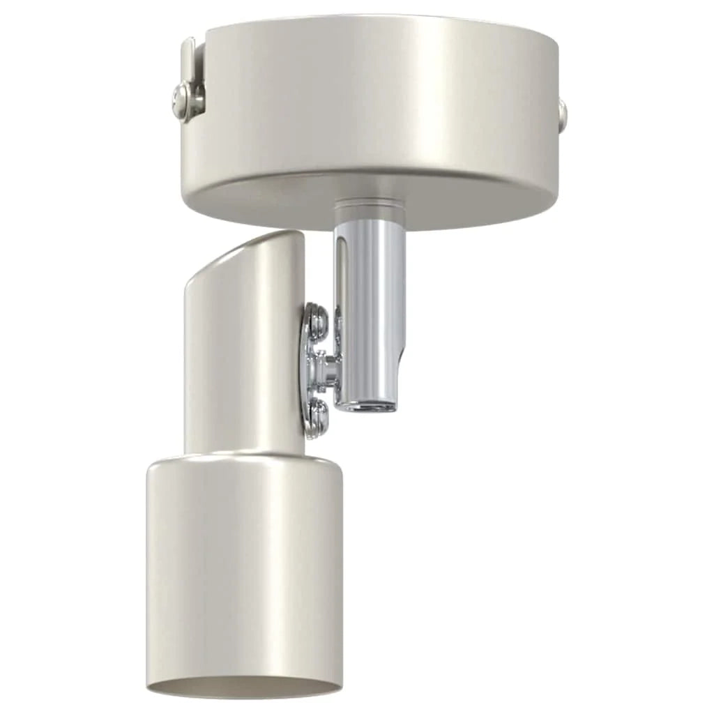 Faretto da soffitto moderno orientabile per interni 8 x 8 x 10,5 cm acciaio nichelato 02_0058312