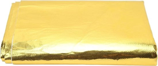 Tappetara di isolamento termico - Adesivo per isolamento termico - Colore dorato - Protezione contro le fiamme - Adatto per tubi di combustibile - Prezzo inclusa la colla
