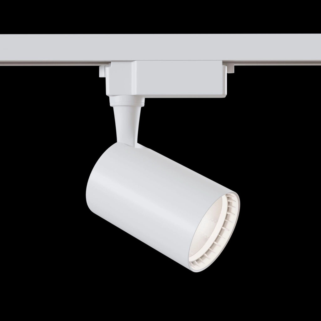 Faretto a LED per Sistema Illuminazione Binario 12W 4000K in Alluminio Vuoro  Bianco