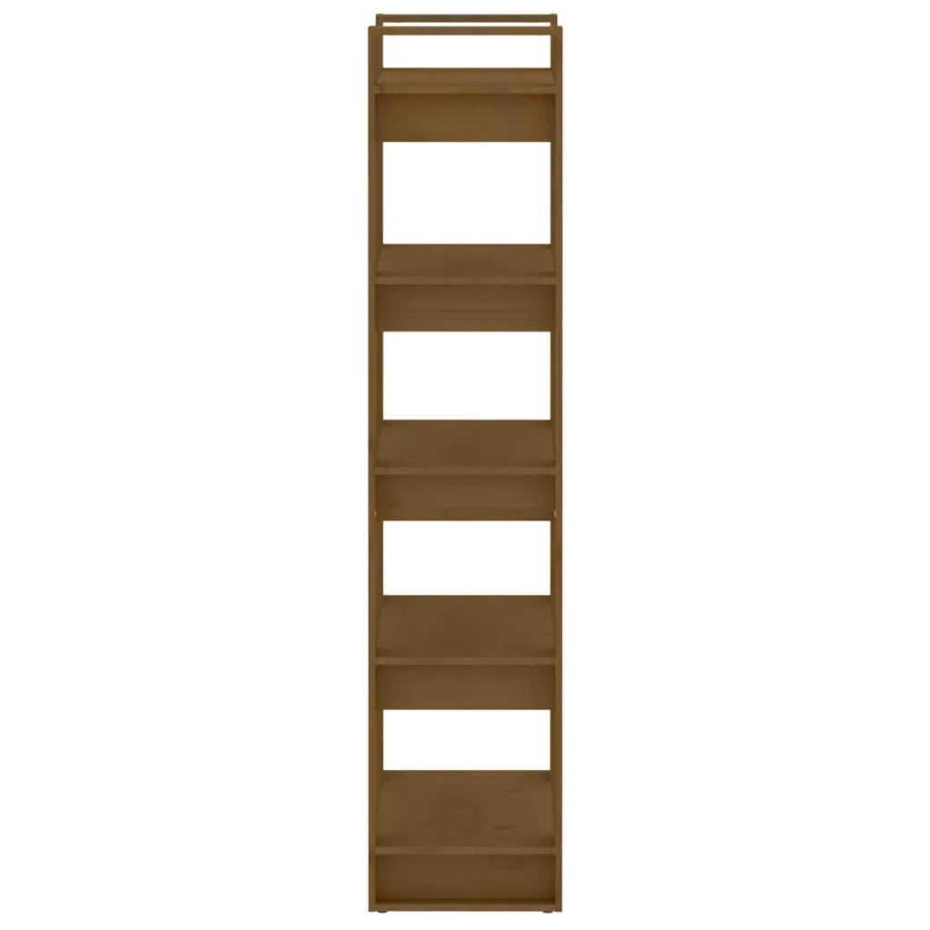 Libreria/Divisorio Marrone ambra 60x35x160 cm Legno Massello 813892