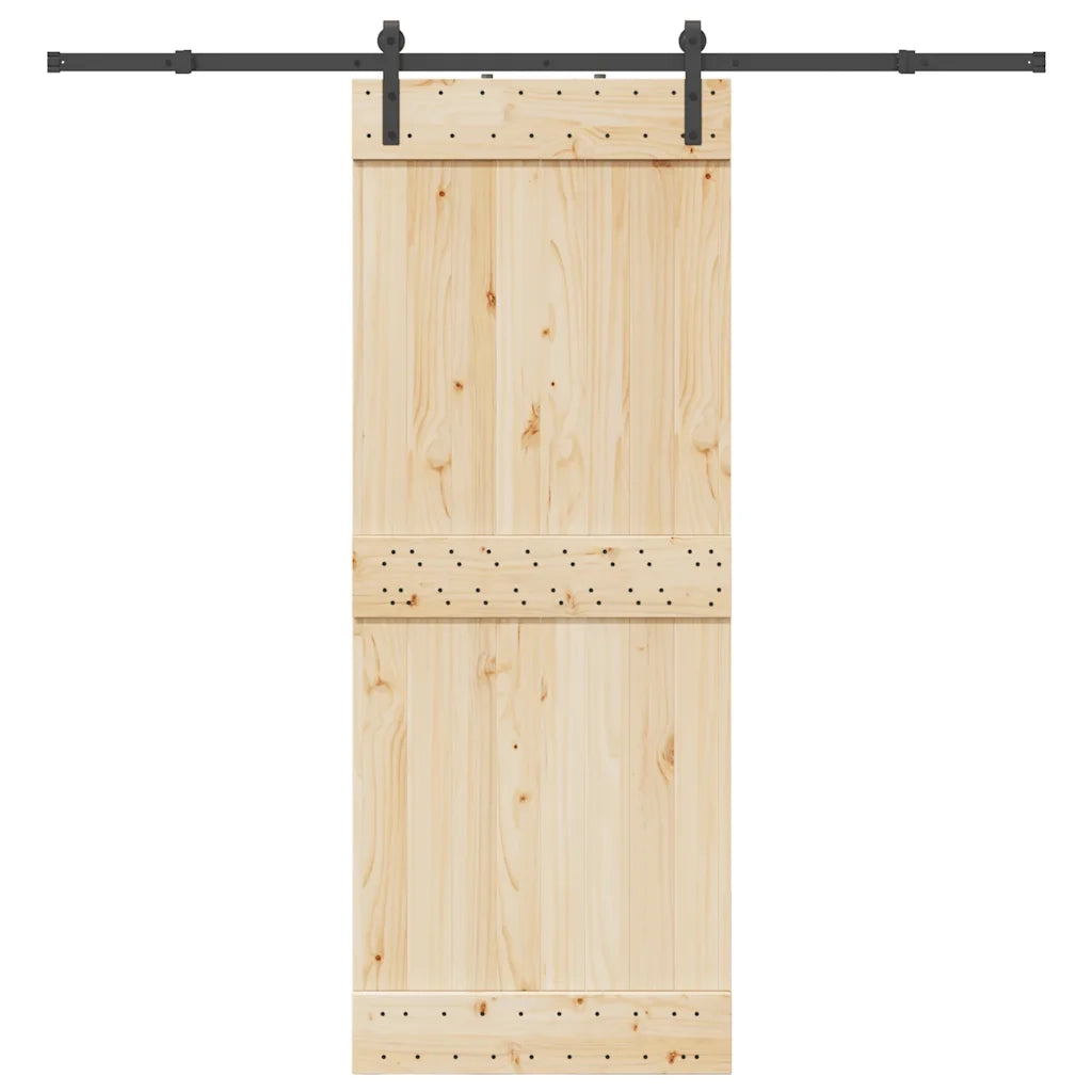 Kit di Binari per Porte Scorrevoli 213,5 cm Acciaio Nero 4009711