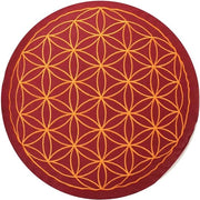 Cuscino di Meditazione/Yoga con Bordatura 33x15 cm (Posizione Seduta Elevata per Principianti/Avanzati) Riemedato con Spelta, Lino e Tessuto 100% cotone