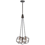 Lampadario industriale Rocklyn Kichler acciaio 3xE27