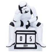 Nemesis Now B7363A26 Stormtrooper Star Wars Calendario Perpetuo in Resina 11x10x14 cm