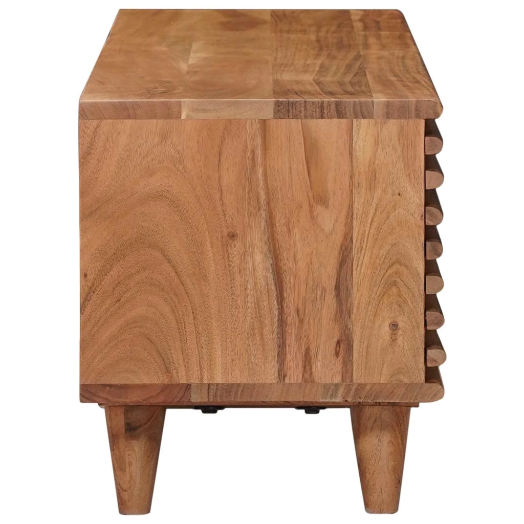 Mobile TV con archiviazione con porta Naturale 105 x 30 x 35 cm