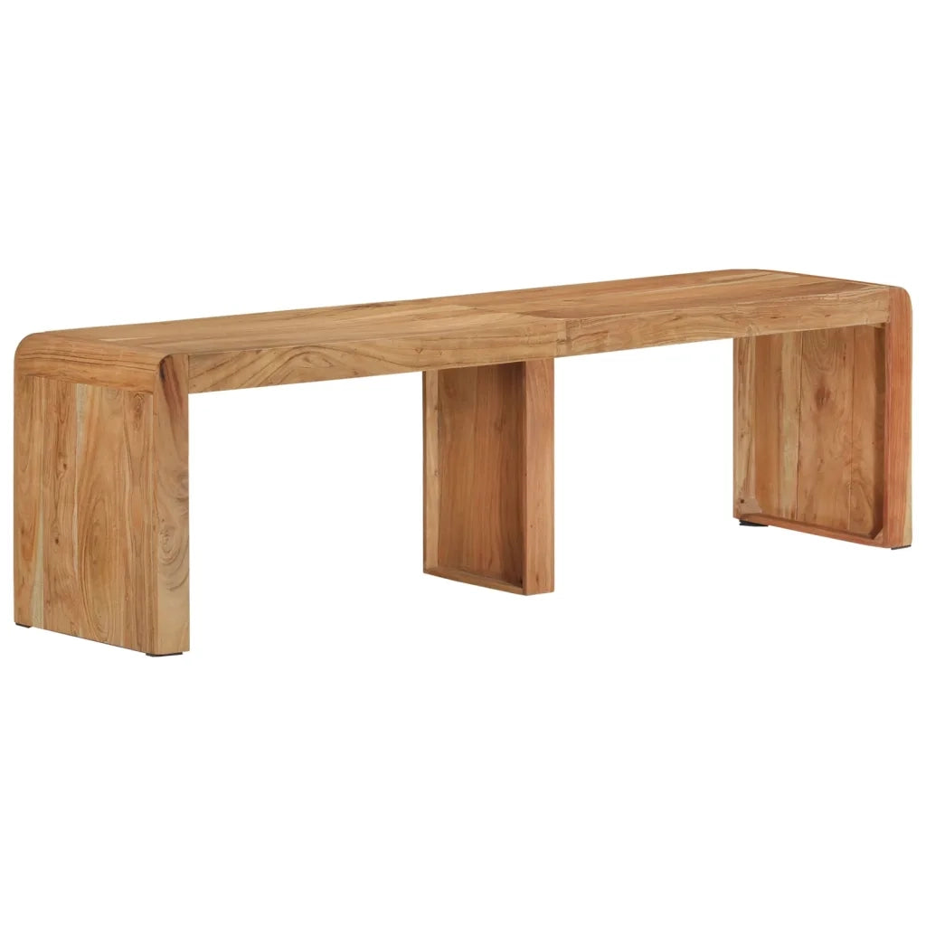 Panca-Sgabello 160x38x45 cm in Legno Massello di Acacia