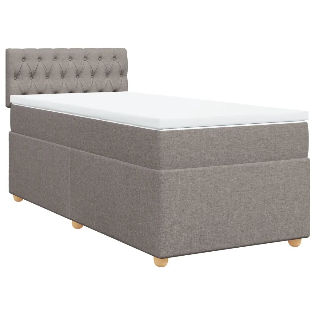Giroletto a Molle con Materasso Tortora 90x190 cm in Tessuto 3286546
