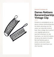 Due Clip per Capelli a Forma di Banana - 2 Pezzi - Resistente - Supporto per Capelli a Forma di Code di Cavallo - Adatto a Tutti i Tipi di Capelli - Presa Flessibile - Ferro per Capelli