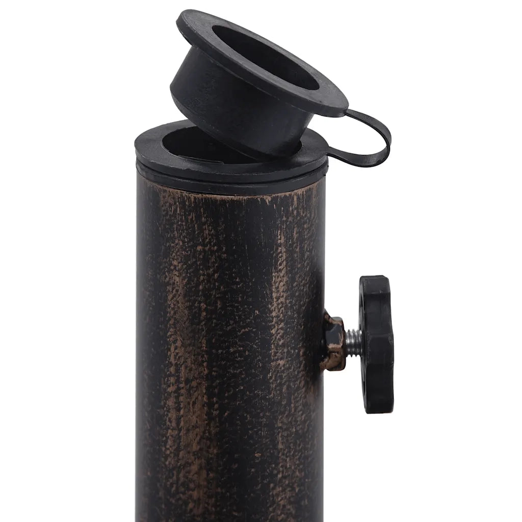 Base Ombrellone-Supporto per ombrellone Bronzo 12 kg 48 cm in Ghisa