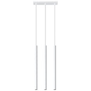 Lampada a sospensione Pastello verde oceano 3x G9 LED 8W acciaio bianco 30x5x90cm
