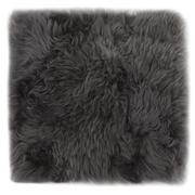 Cuscini Sedie 2 pz | Cuscini per sedie Grigio Chiaro 40x40cm Vera Pelle di Montone