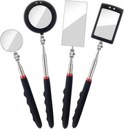 Set di specchi telescopici a LED per l'ispezione - 4 pezzi - per veicoli - attrezzi manuali - ispezione - piccoli componenti.