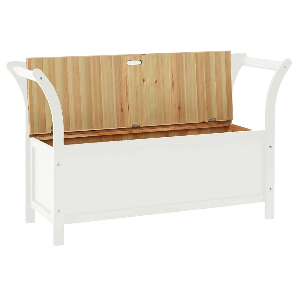 Panca 107 x 45 x 75,5 cm in legno massello di abete bianco 02_0010942