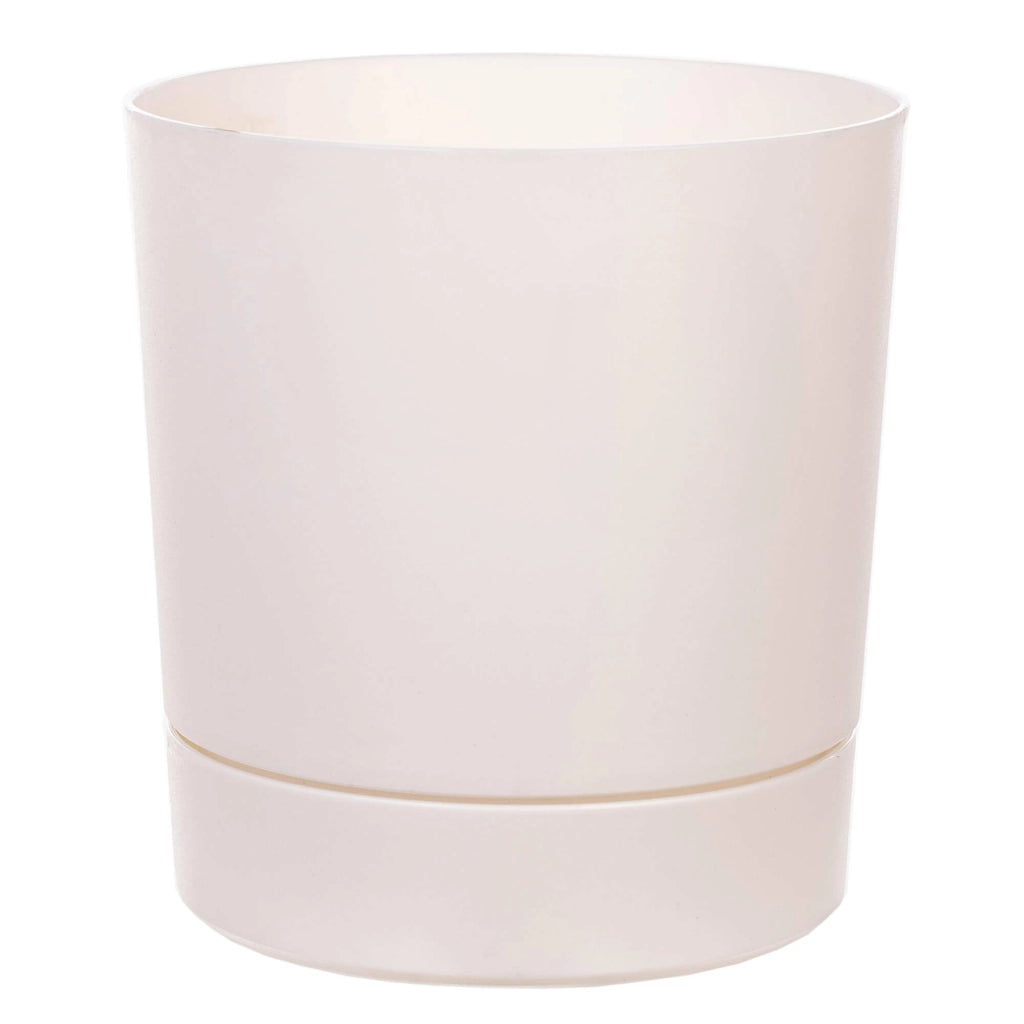 Vaso da fiori KADAX con supporto, rotondo, in plastica, 14,5 cm