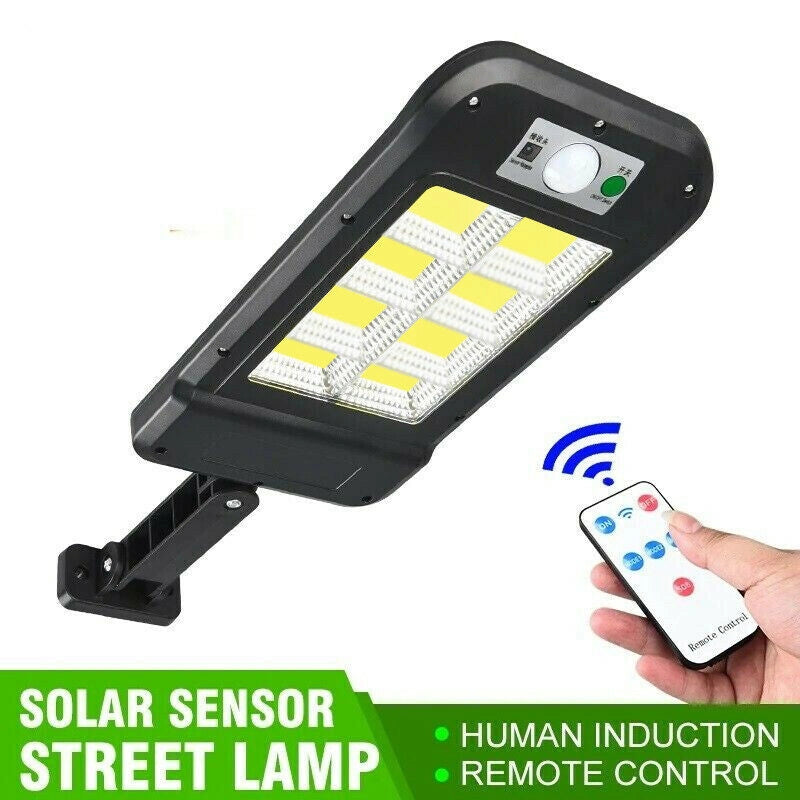 Faro lampione stradale pannello solare fotovoltaico sensore 160 led COB T-9324