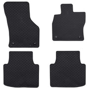 Tappetino per Auto 4 pcs Nero Gomma 42029088