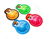 Sostegni - Energia (blu), Vita (rosso), Resistenza (verde), Forza (giallo) - 4 pezzi