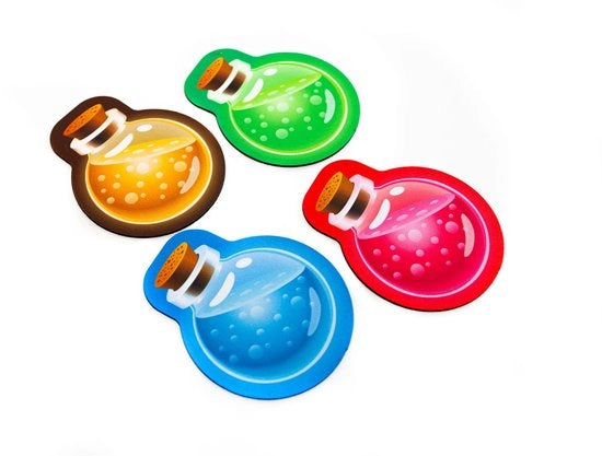 Sostegni - Energia (blu), Vita (rosso), Resistenza (verde), Forza (giallo) - 4 pezzi
