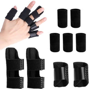 Supporto per dita 4 pezzi - Articoli per dita 5 pezzi - Alleviazione del dolore - Stabilizzatore per dita - Neoprene/Nylon/Cotone - 2 misure