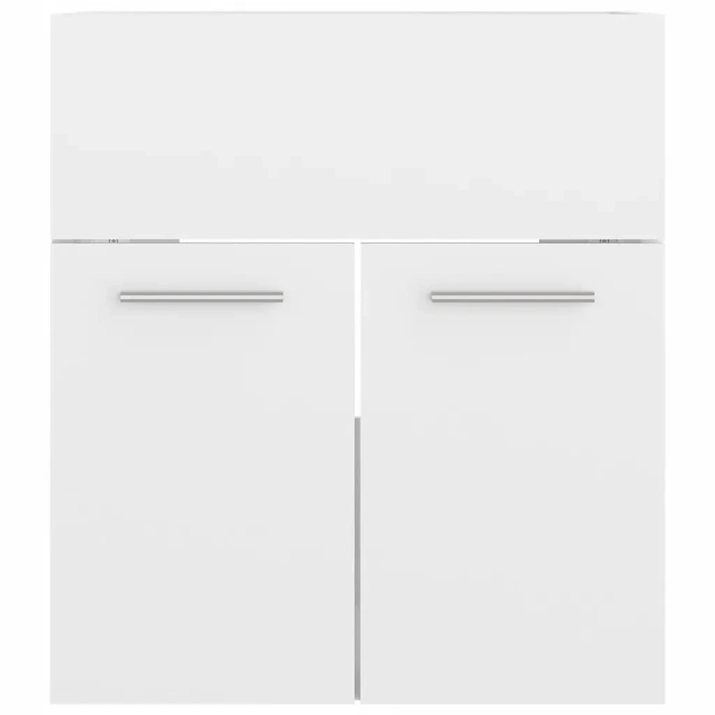 Set Mobili da Bagno Bianco Lucido in Truciolato cod mxl 60873