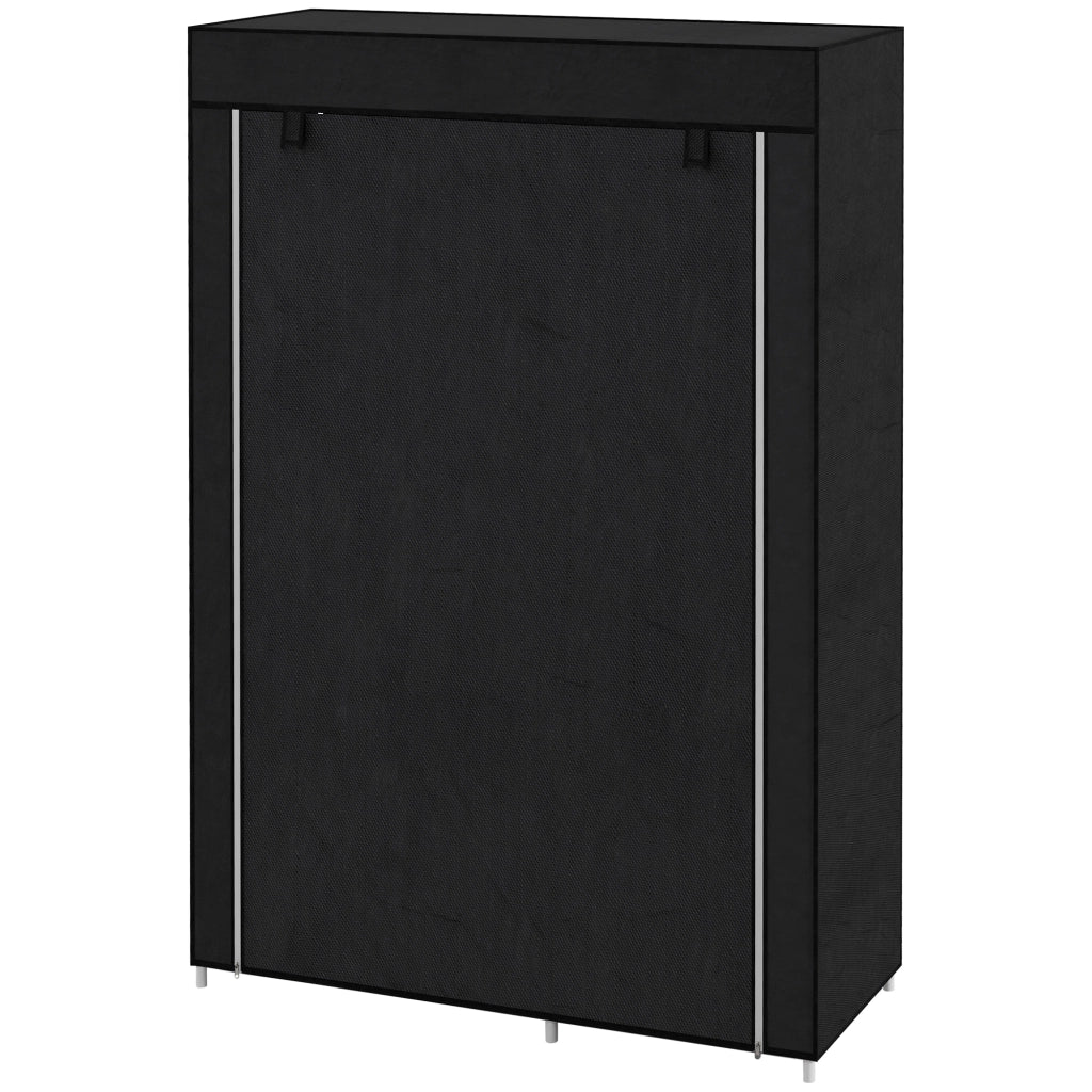 Armadio Guardaroba con Ripiani e Appendiabiti ¨C zephmum ¨C Nero 90x51x200