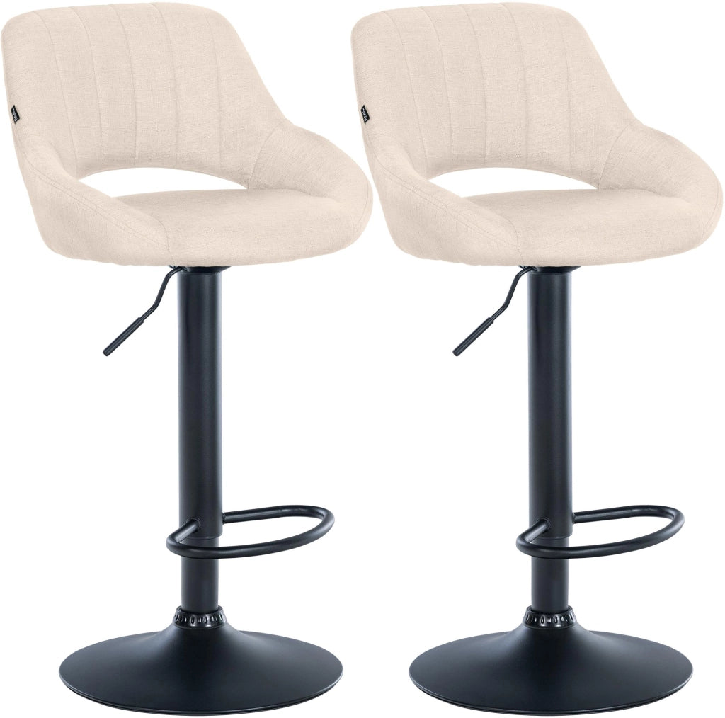 Set di 2 sgabelli da bar tessuto Milet B 5