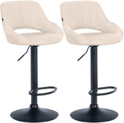 Set di 2 sgabelli da bar tessuto Milet B 5