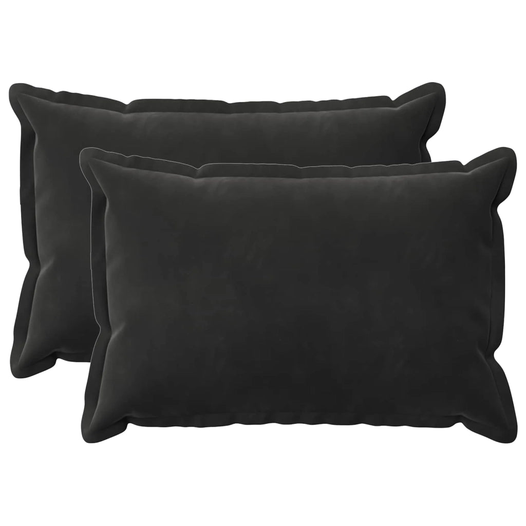 Cuscino con cuscino HOUTEN 2 pz Nero Velluto 935659