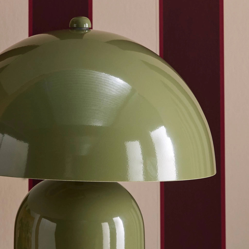 Lampada in metallo, 25cm, verde kaki