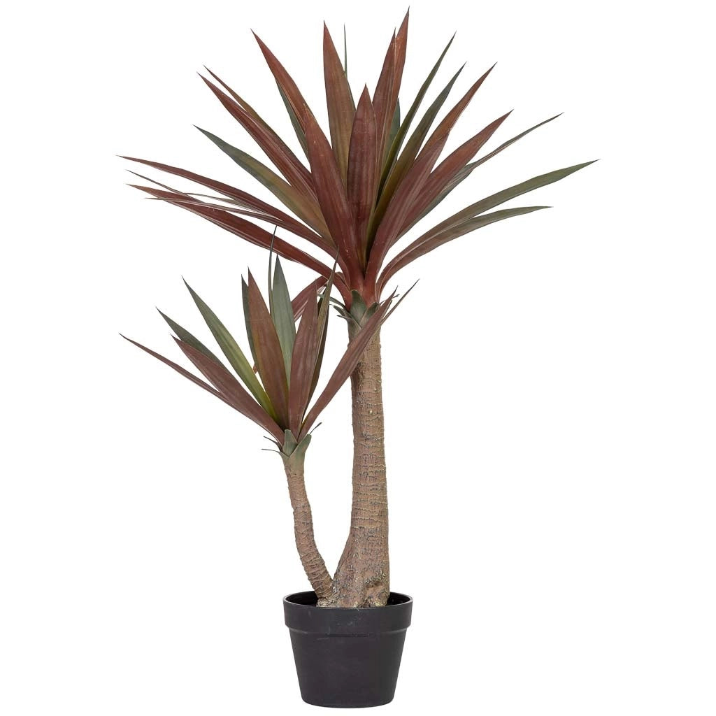 Yucca artificiale decorativa phoenivosa con 44 foglie verde 70x30x90