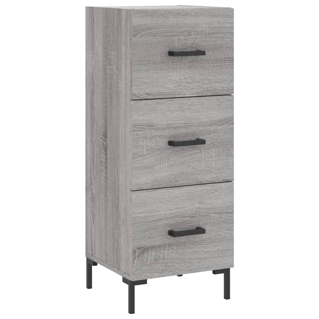 Buffet credenza cassettiera armadio mobile contenitore organizer cucina soggiorno Sonoma 34,5 x 34 x 90 cm legno ingegnerizzato grigio 02_0036326