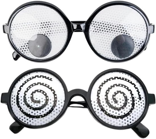 Set di 2 Occhiali Divertenti, Accessori Creativi per Fotografie, Accessori Unici per Feste e Eventi