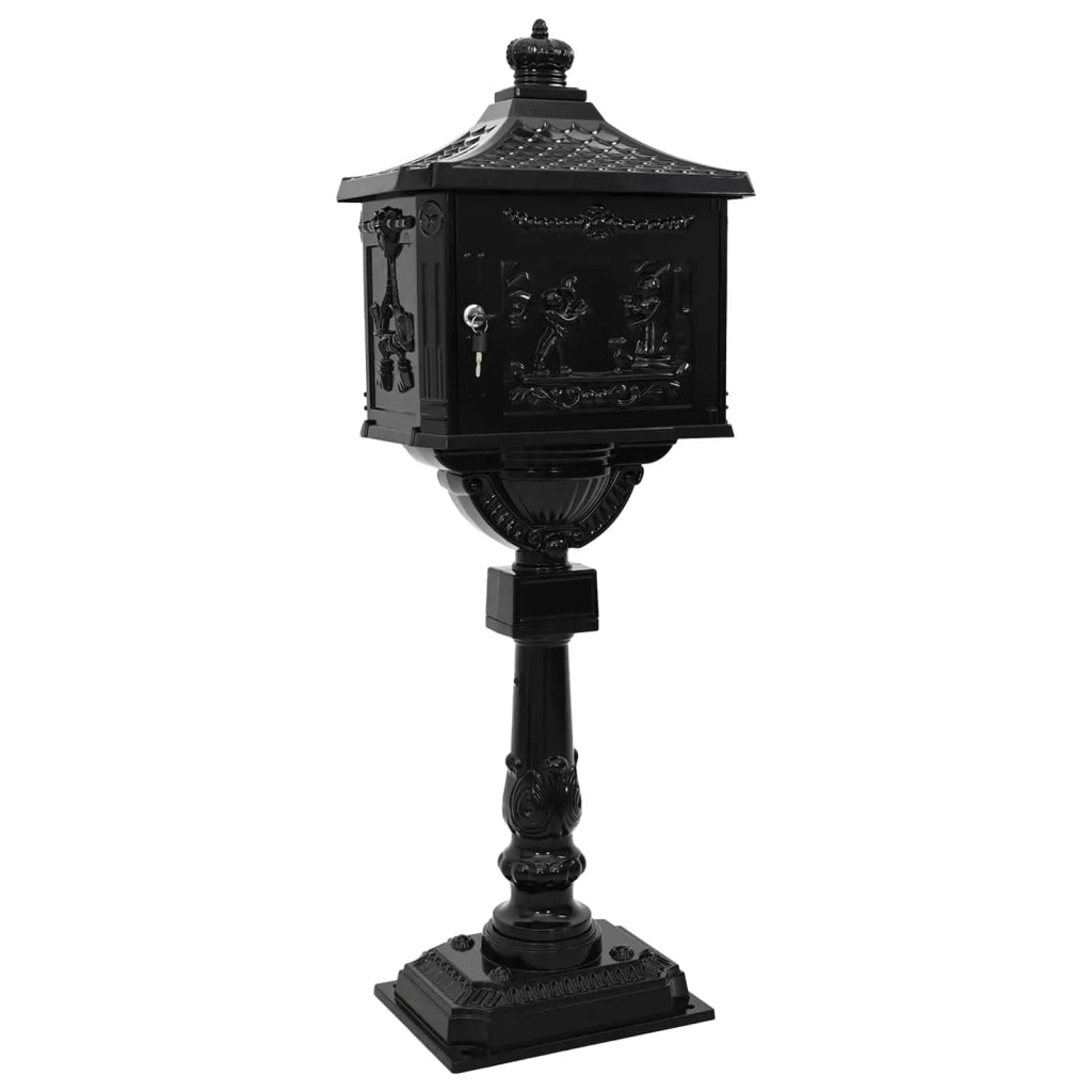 Cassetta Postale Verticale con porta Nero 42,5 x 29,5 x 117 cm CFW1866134