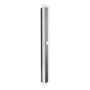 Lampada da parete LED in metallo nero con sensore di movimento 60 cm acrilico esterno