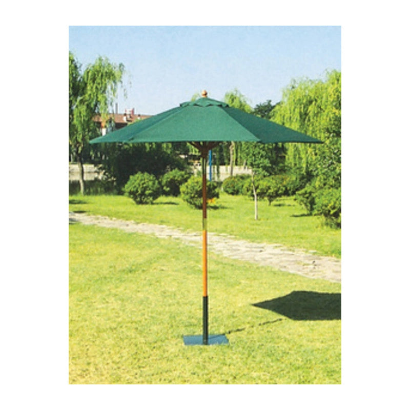 C OMBRELLONE IN LEGNO TONDO PALO 38 D 250 CM VERDE- 1,0 pz