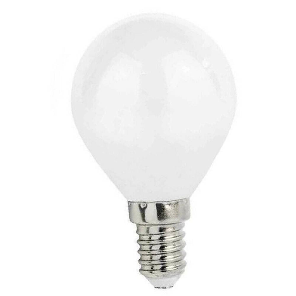 Trade Shop - Lampadina A Led Filamento Opaca 4watt E14 Luce Fredda Calda Naturale Sfera G45b -