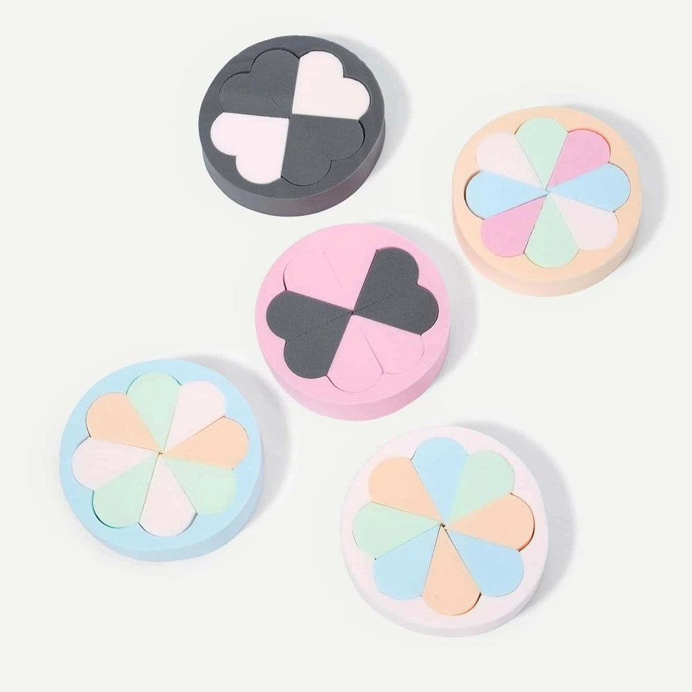 Trade Shop - 2 Pz Fiori Spugne Correttore Fondotinta Sfumature Make Up Spugnette Conturing -