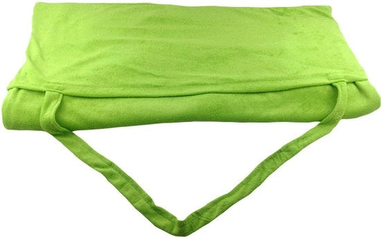 Sedia a sdraio per due con asciugamano, sdraio con tasche laterali, asciugamano per sdraio con cerniera, adatto per spiaggia, solarium, terrazza, giardino, piscina e patio, Verde erba, 73*210CM