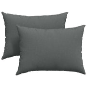 Cuscini da Divano 2 pz | Cuscini per sedie Grigio scuro 70 x 50 cm Tessuto