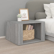 Comodino-Tavolino da notte Grigio Sonoma 57x55x36 cm in Legno Multistrato
