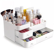 Organizzatore di Cosmetici con Cassetta Rotativa - Grande Display - Borsa di Bellezza con Molti Compartimenti - 3 Scomparti - 34 x 24 x 16 cm