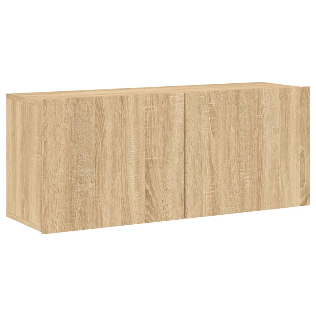Mobile TV multimediale mensola TV credenza TV sala da pranzo soggiorno camera da letto a parete rovere Sonoma 100 x 30 x 41 cm marrone 02_0028145