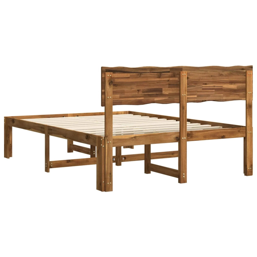 Letto matrimoniale con testiera ROSTOCK Naturale 140 x 200 cm 903381