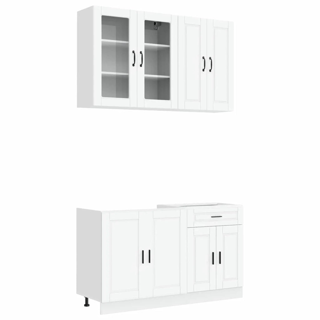 Unità Cucina PORTO 4 pcs Bianco Legno ingegnerizzato 3438335