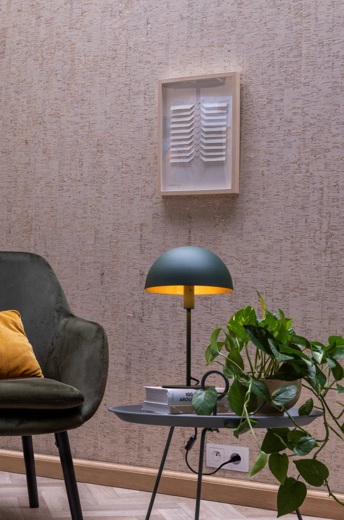 Lampada da tavolo verde eclettica E14 Siemon Lucide