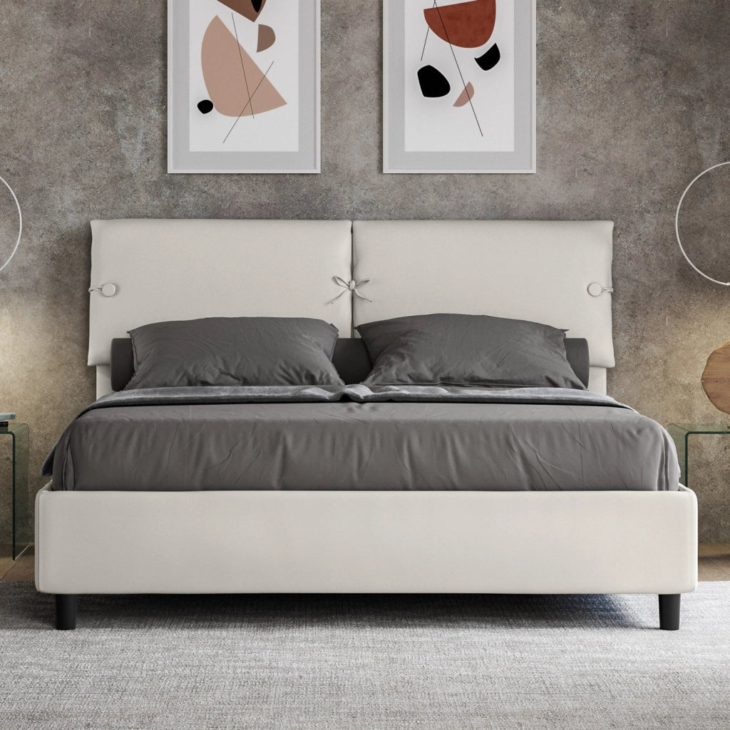 Letto Matrimoniale 160x210 cm con Rete Sleeper Bianco