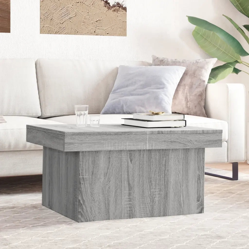 Tavolino da Salotto Grigio Sonoma 100x55x40cm Legno Multistrato 840875