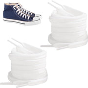 Viti in acciaio inossidabile 20 mm - Cinture di riserva - Bianco - 1 coppia - Dimensione grande - Per scarpe da tennis, scarpe da ginnastica e altro.